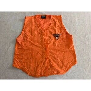 VTG Sportego By Laura Sleeveless Button Down Vest Shirt 90s Gorpcore Medium